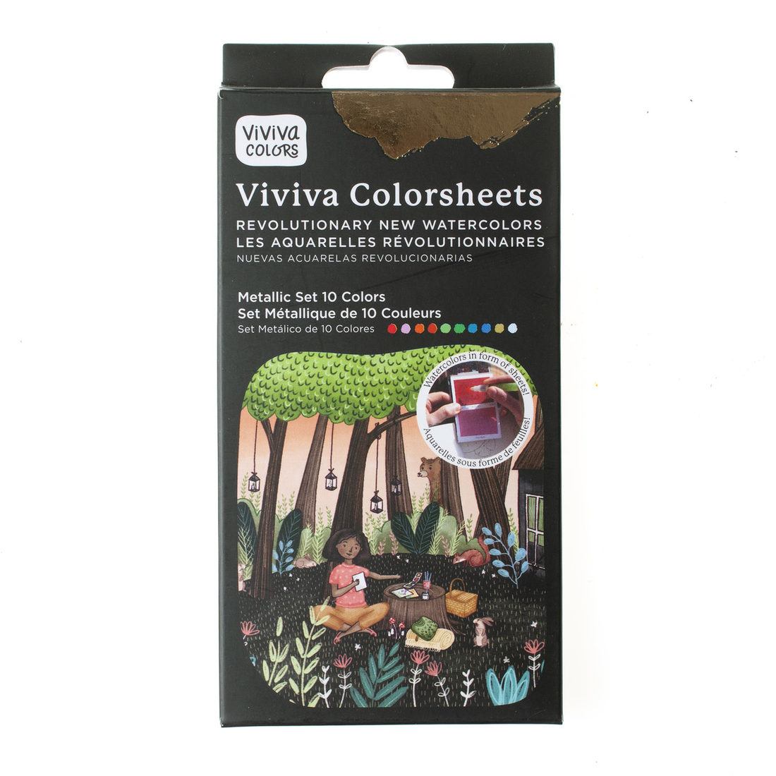 Viviva Colorsheets 10 kleuren metallic