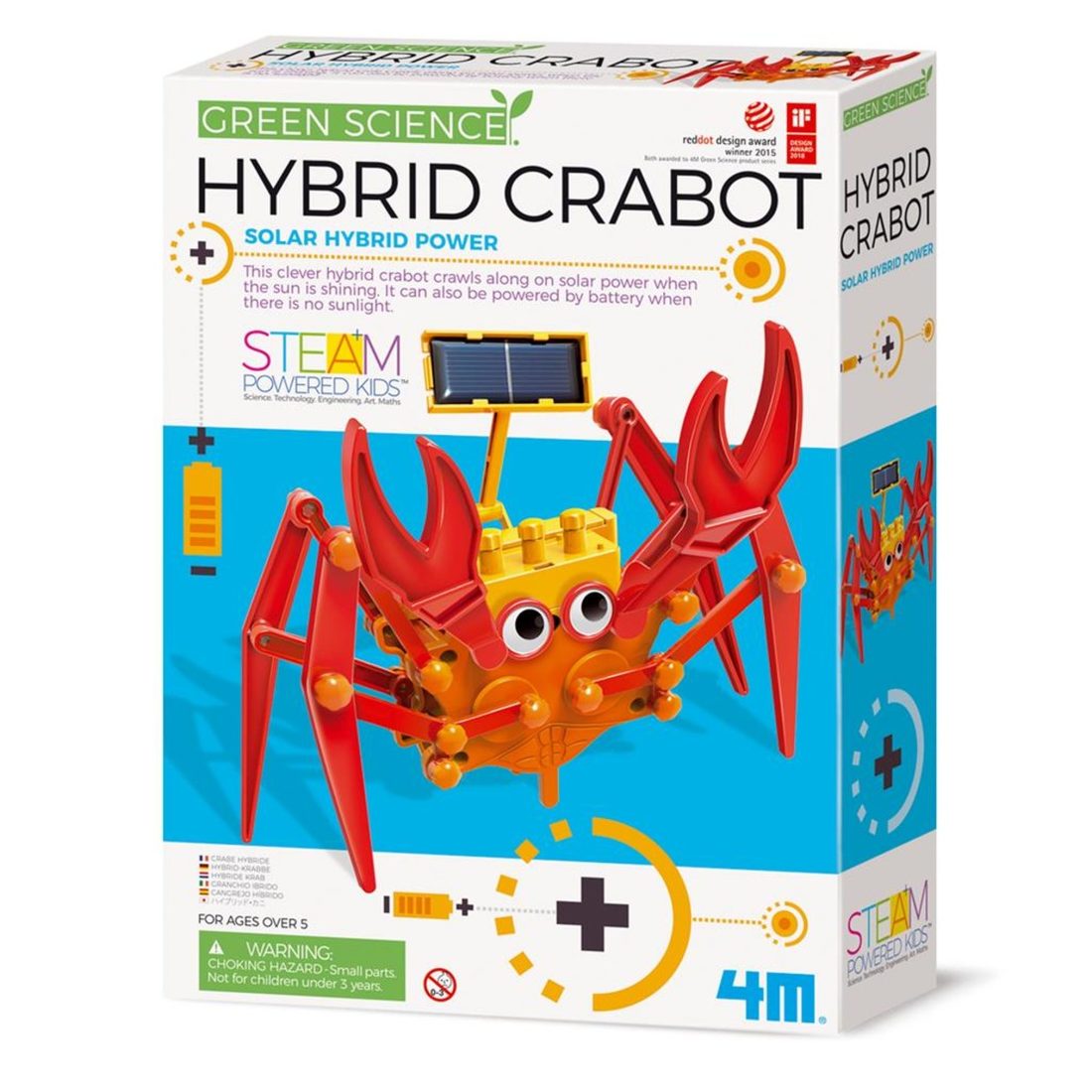 4M Green Science Solar Hybrid Crabot 6+