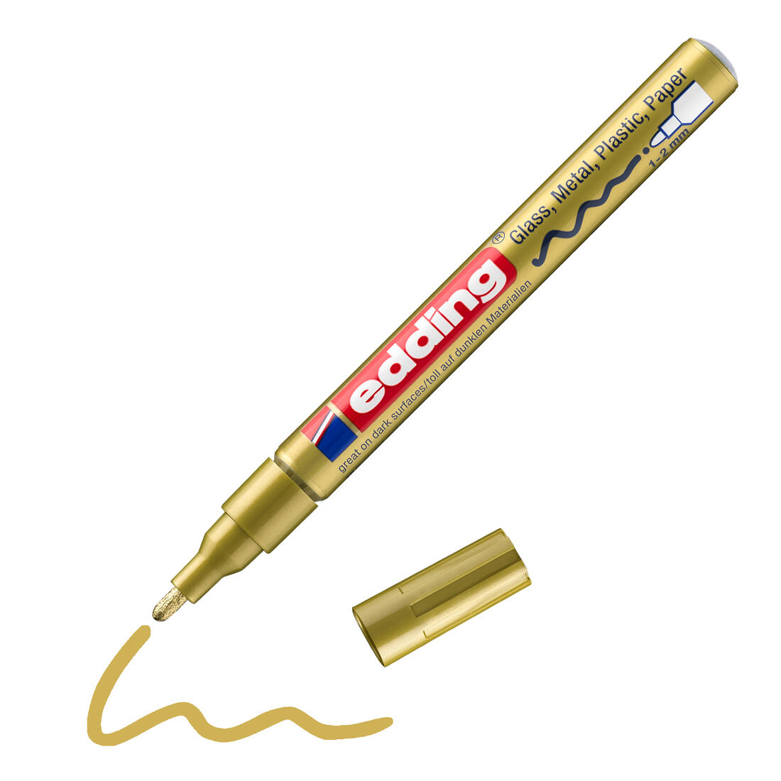 Edding Marker ronde punt 1-2 mm goud