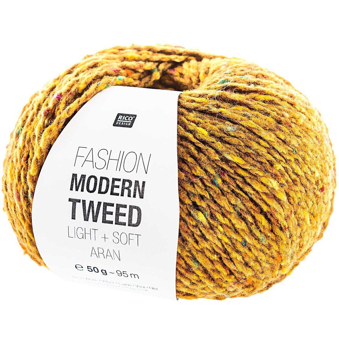 Fashion Modern Tweed Aran 50 g mosterd