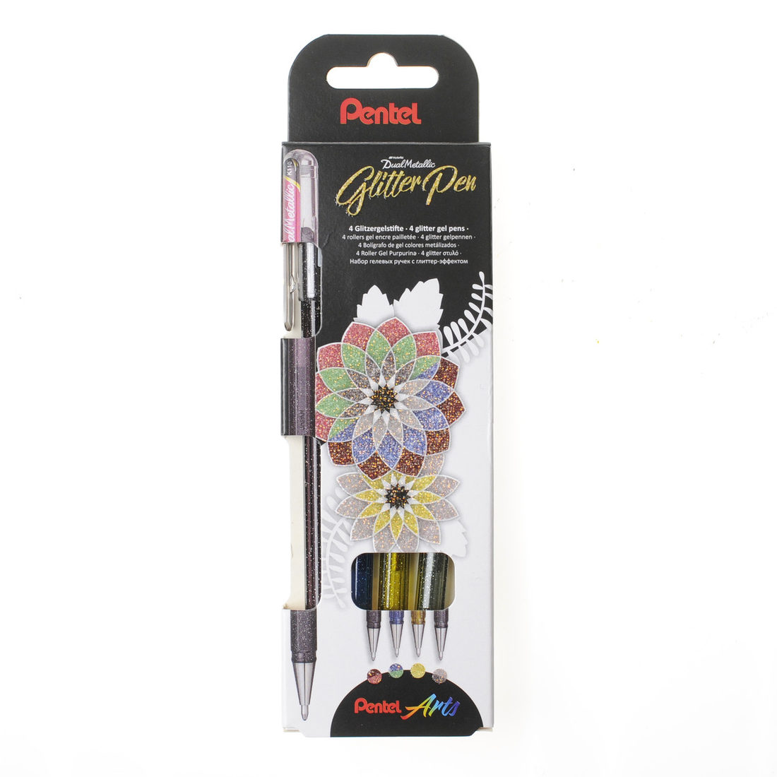 Pentel Dual Metallic gelpen 4 stuks set 1