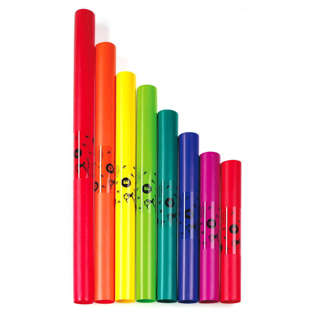 Boomwhackers diatonische klanken 8 stuks