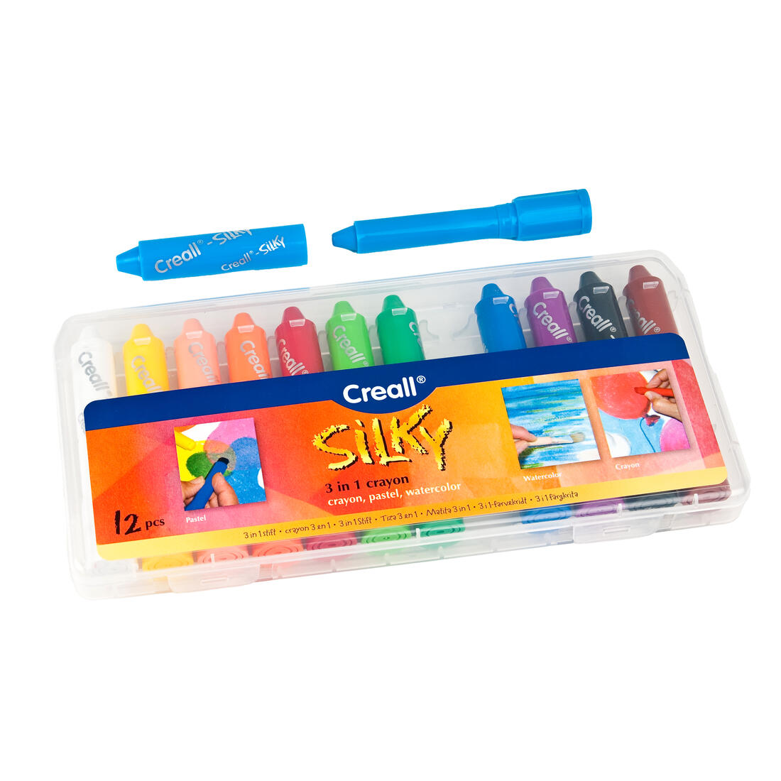 Creall Silky 3-in-1 crayon 12 stuks