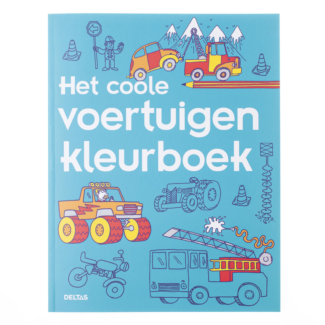 Het coole voertuigen kleurboek