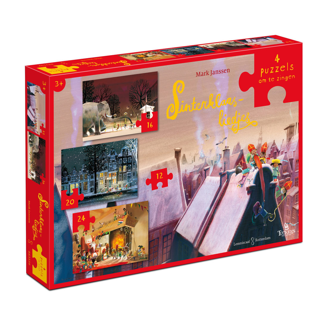 Sinterklaasliedjes 4 puzzels (12+16+20+24 stukjes)