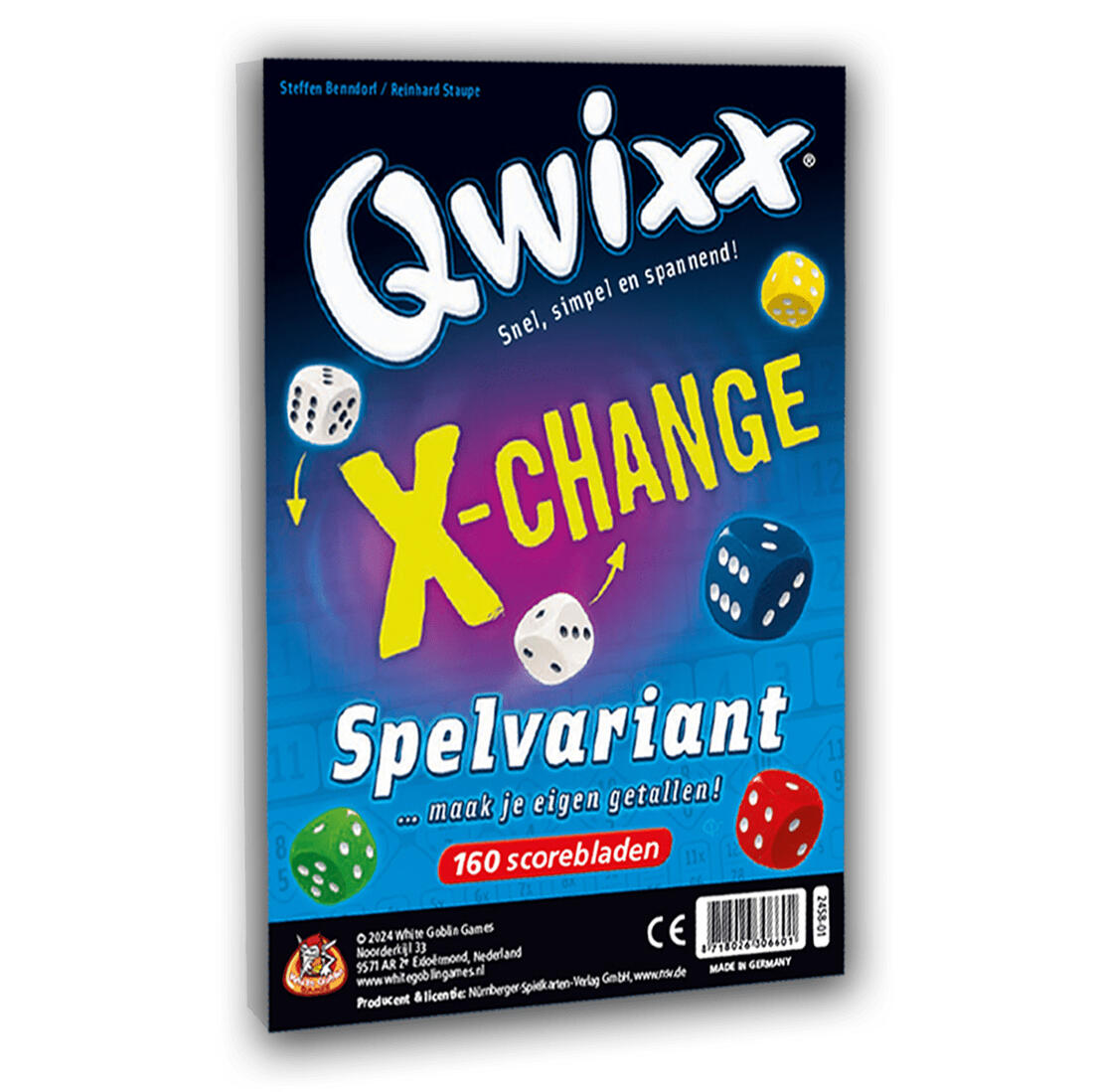 Qwixx X-change scoreblok 160 blaadjes 8+