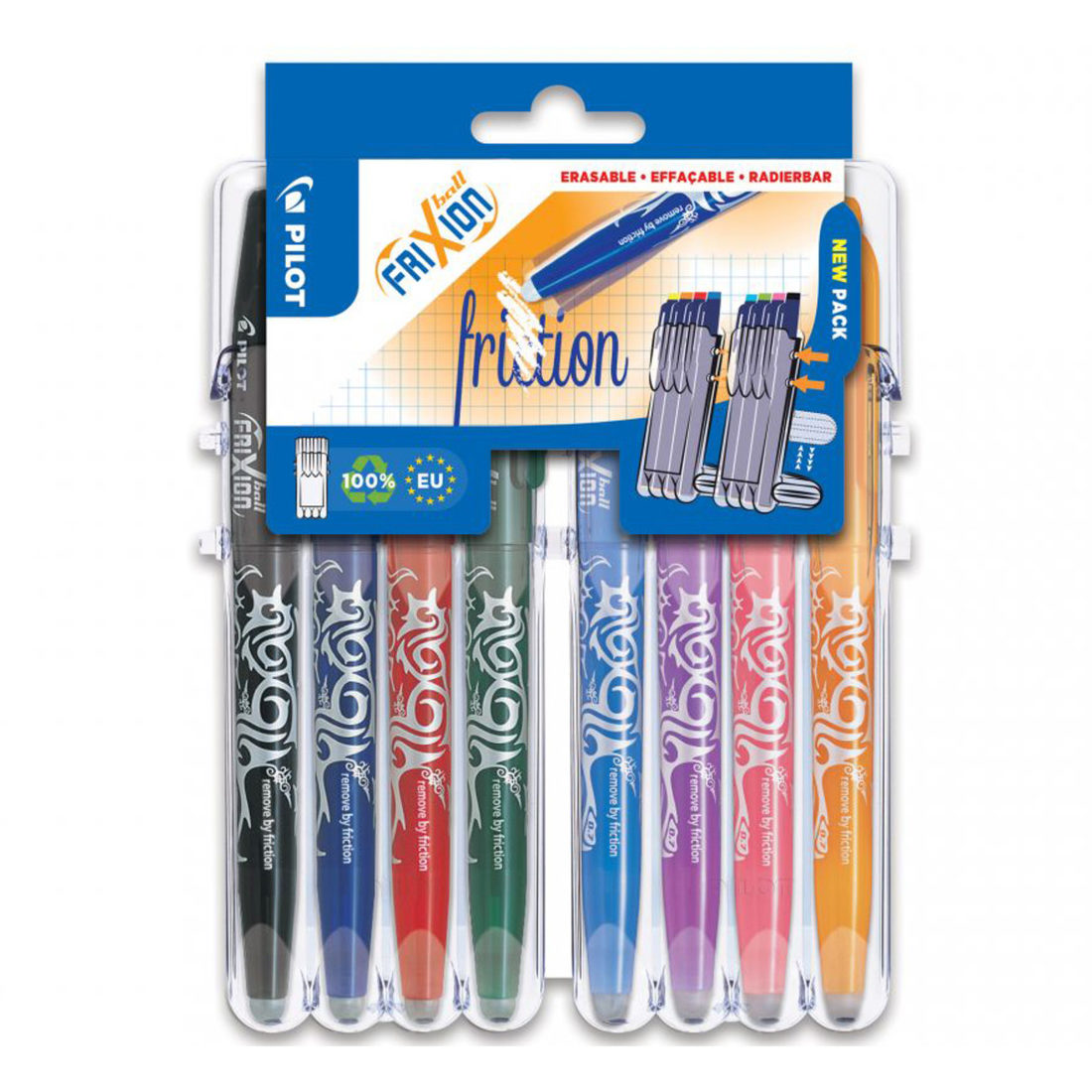 Pilot Frixion ball 0,7 mm 8 stuks