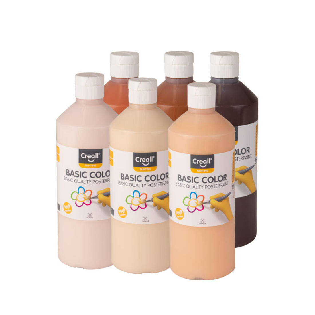 Creall plakkaatverf colors of the world 6 x 0,5 l