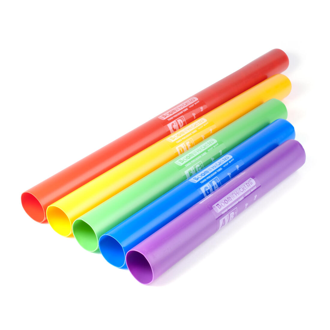 Boomwhackers chromatisch 5 stuks halve tonen