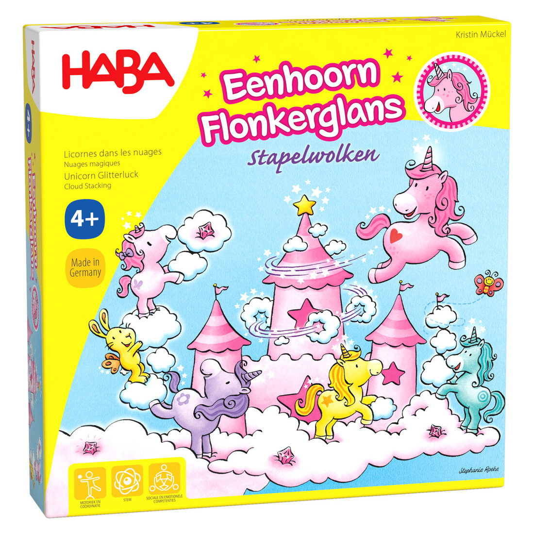 Eenhoorn Flonkerglans - stapelwolken 4+