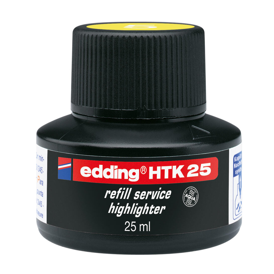 Edding highlighter navulinkt 25 ml fluogeel