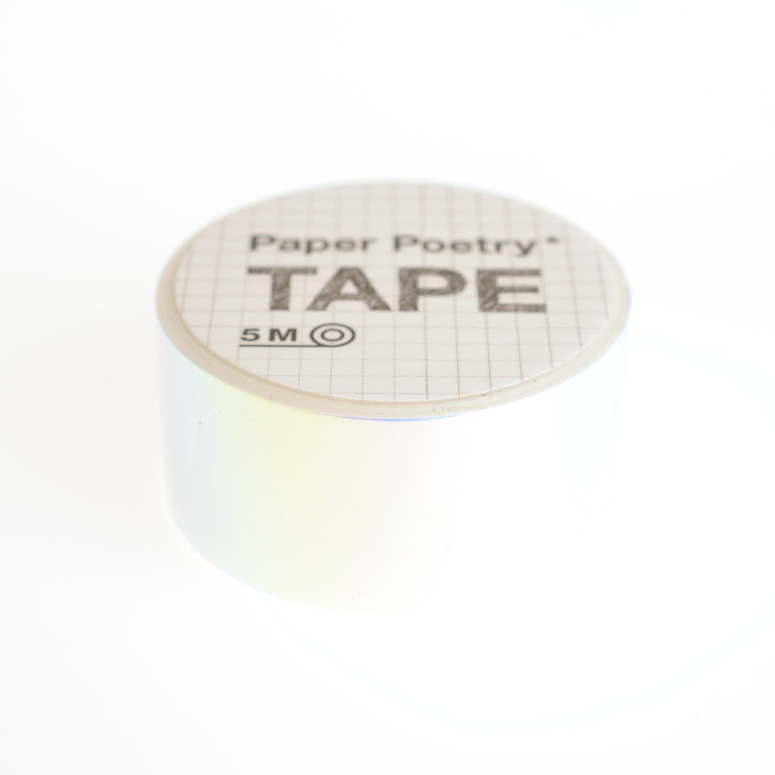 Iriserende tape 19 mm x 5 m wit