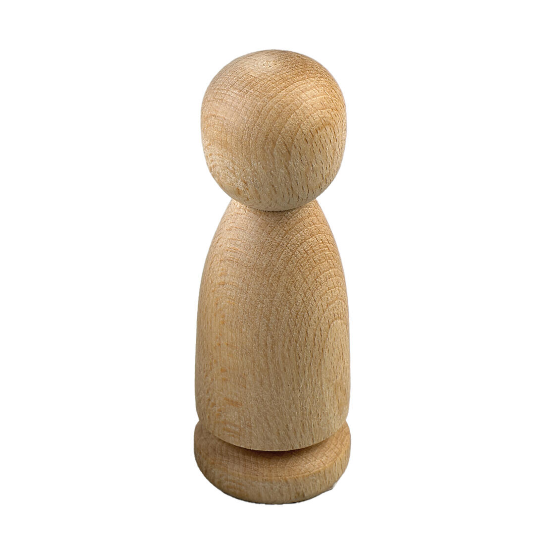 Houten pion/kegelpopje 73 x 26 mm naturel